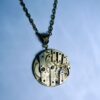 Gold steampunk necklace jewelry