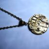 Gold steampunk necklace jewelry