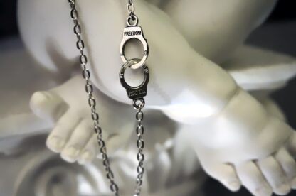 steampunk BDSM jewelry нandcuffs pendant