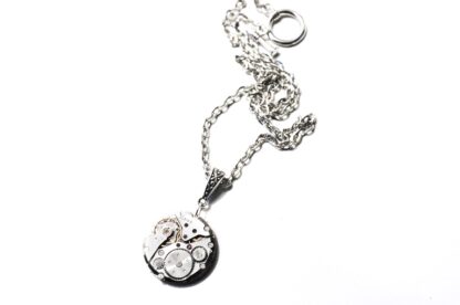 Steampunk silver vintage necklace