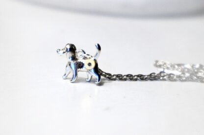 Steampunk pendant necklace dog