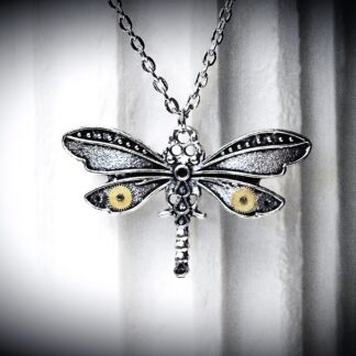 teampunk dragonfly jewelry necklace pendant