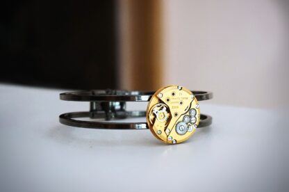 steampunk bdsm gilded bracelet