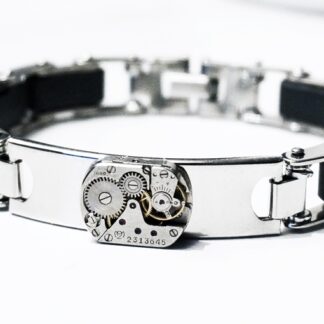 steampunk mens jewelry bracelet boyfriend gift