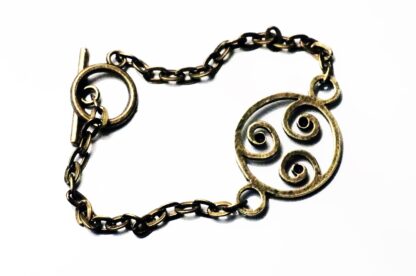Steampunk BDSM jewelry triskele bracelete submissive dominant