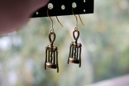 steampunk bdsm vinery earrings