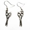 steampunk bdsm earrings scissors