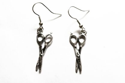 steampunk bdsm earrings scissors