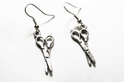 steampunk bdsm earrings scissors