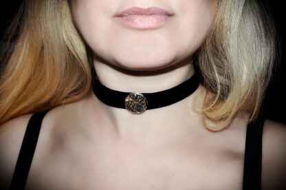 Steampunk bdsm submissive slave leather collar