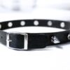 Steampunk bdsm submissive slave leather collar