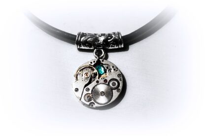 Steampunk bdsm necklace submissive collar