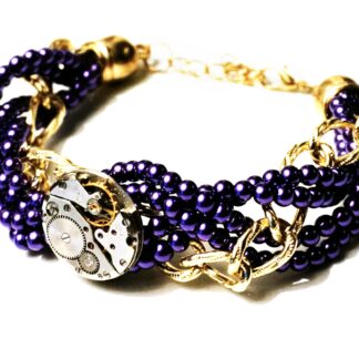 Steampunk BDSM jewelry chain bracelet