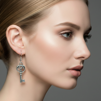 Sub earrings with triskele