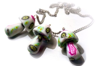 hippies clothing mushrooms necklace psychedelic trance boho chic