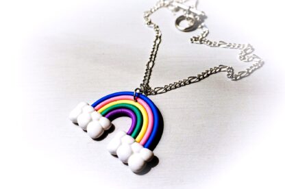 Hippie hippies clothing rainbow necklace