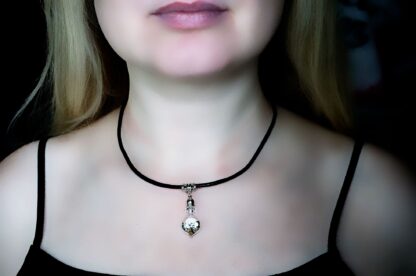 Steampunk BDSM submissive collar bottle necklace pendant