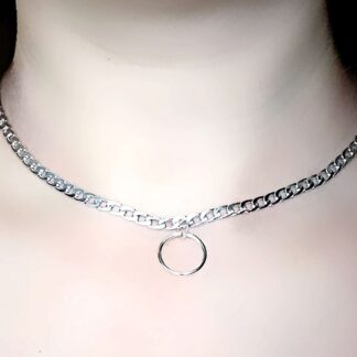 Submissive BDSM collar choker necklace