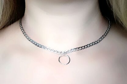 Submissive BDSM collar choker necklace