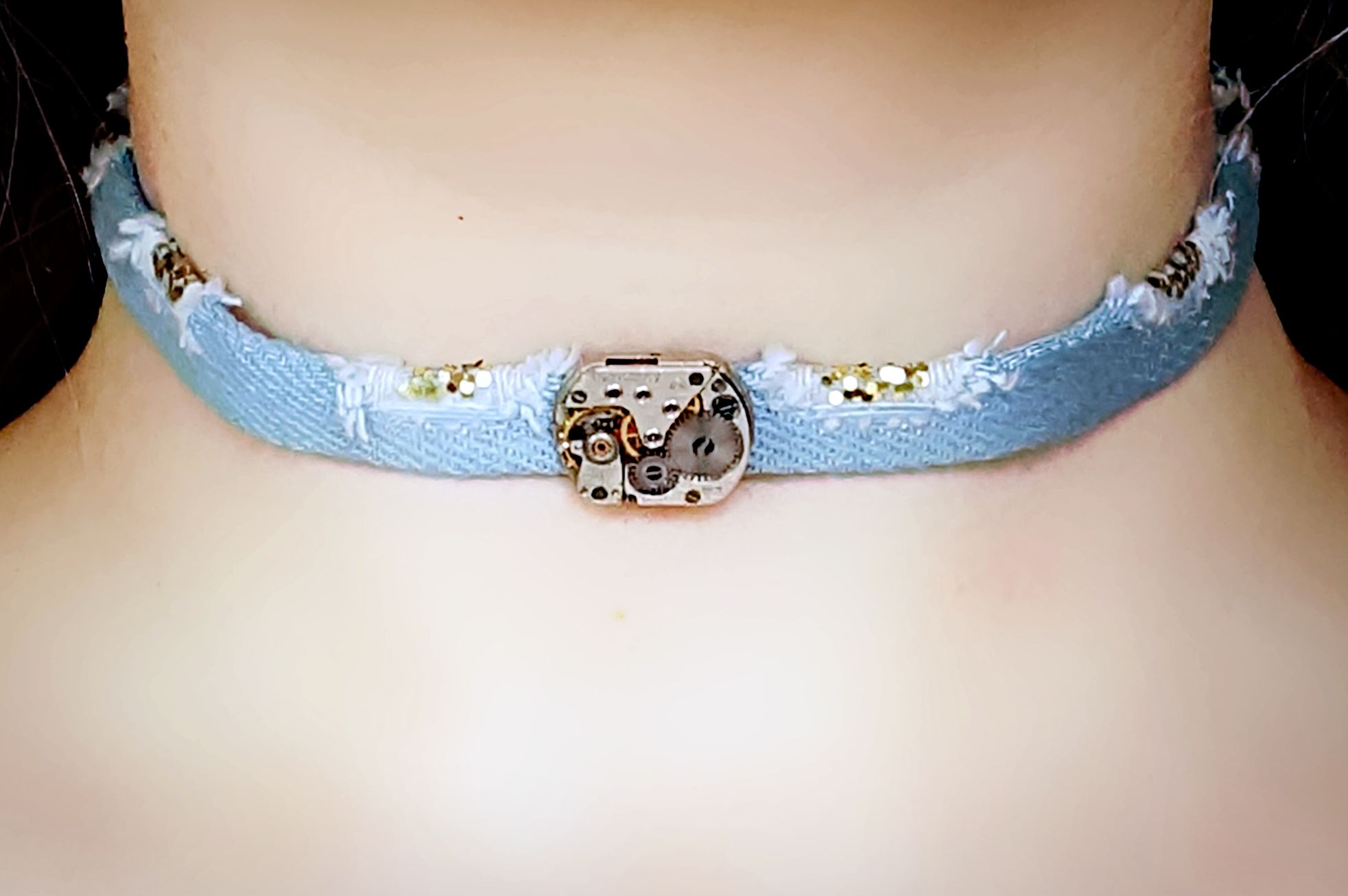 Submissive day collar choker bdsm.