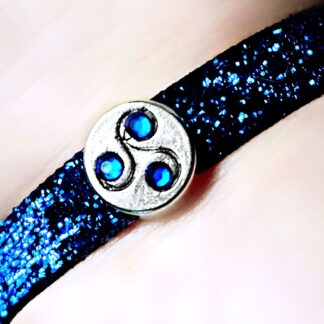 BDSM jewelry symbol triskele cuff bracelet
