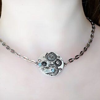 Steampunk jewelry submissive day collar