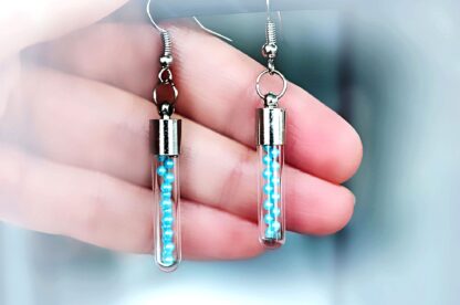 Psychedelic jewelry bottle earrings hippie boho