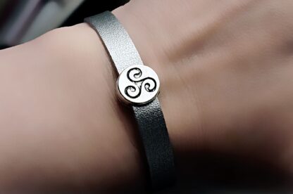 BDSM symbol triskele bracelet cuff