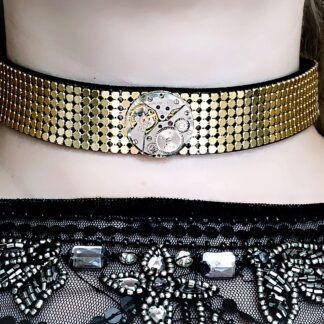 Submissive day collar Steampunk BDSM choker