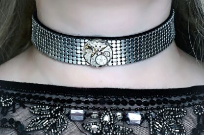 Submissive day collar Steampunk BDSM choker