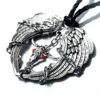 Mens pendant wings BDSM dominant necklace