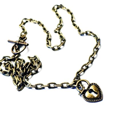 Submissive day collar heart necklace dominant gift for subs