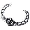 BDSM symbol triskele triskelion metal chain bracelet submissive