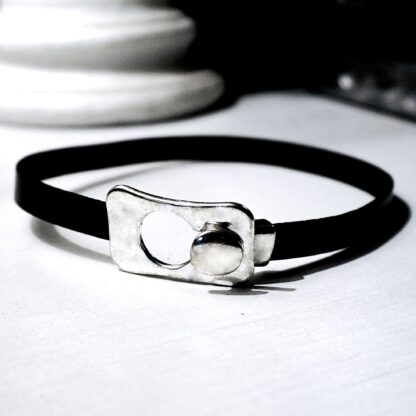 Submissive day collar leather choker Steampunk BDSM