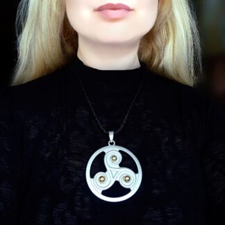 Submissive collar BDSM symbol triskele triskelion necklace