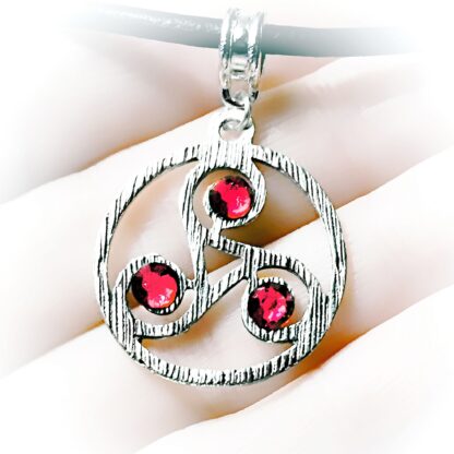 Submissive collar BDSM symbol triskele triskelion necklace