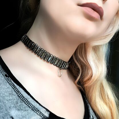 Submissive day collar Steampunk BDSM jewelry necklace