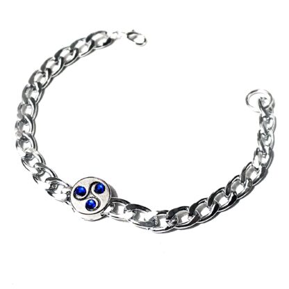 Triskele metal chain bracelet submissive dominant mistress slave