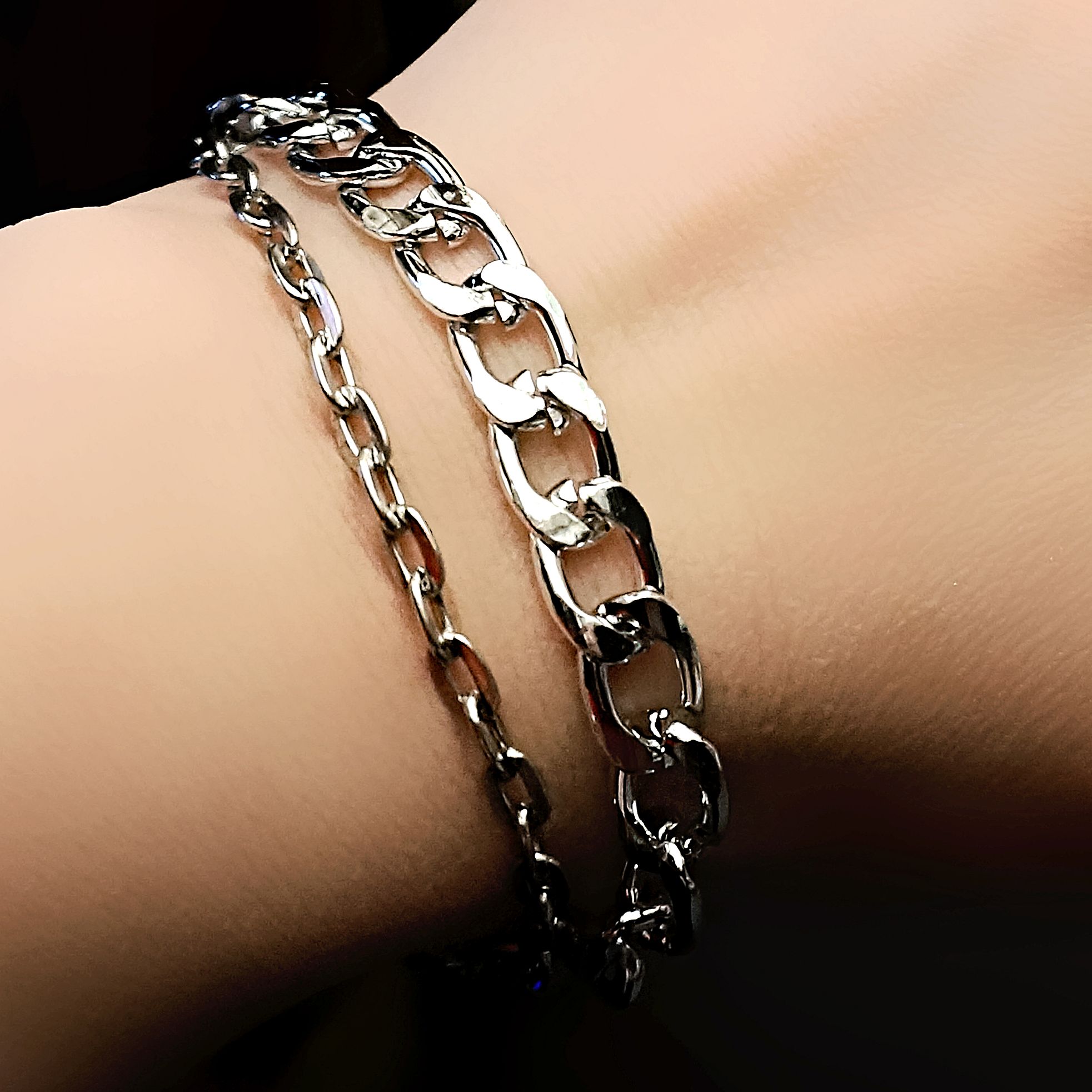Steampunk BDSM jewelry chain bracelet submissive dominant mistress.