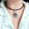 Steampunk BDSM jewelry submissive day collar triskele necklace triskelion symbol