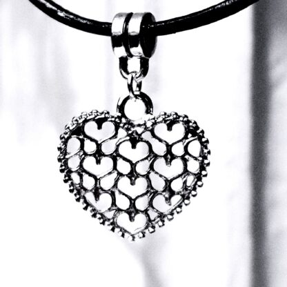 Steampunk BDSM jewelry submissive day collar heart necklace