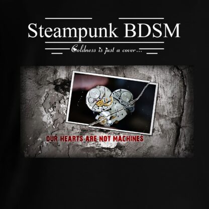 Стимпанк БДСМ одежда футболка мужская женская апокалиптический киберпанк сердце
