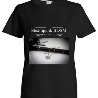 Steampunk BDSM clothing t-shirt with saying heart collar print