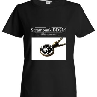 Steampunk BDSM clothing t-shirt triskele symbol triskelion emblem