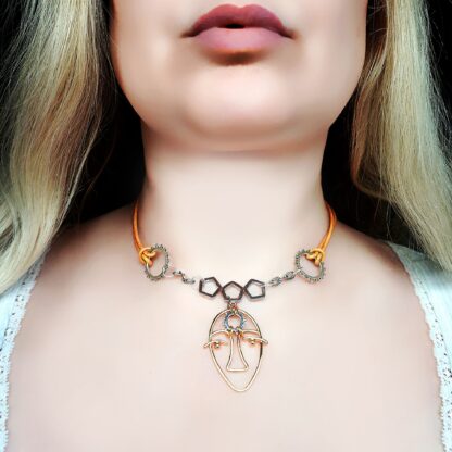 Steampunk BDSM jewelry submissive day collar dominant necklace