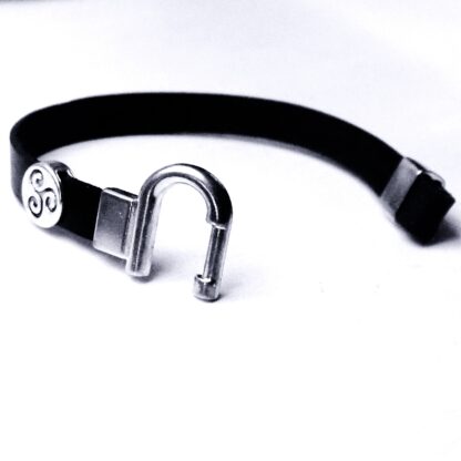 Steampunk BDSM jewelry symbol triskele bracelet