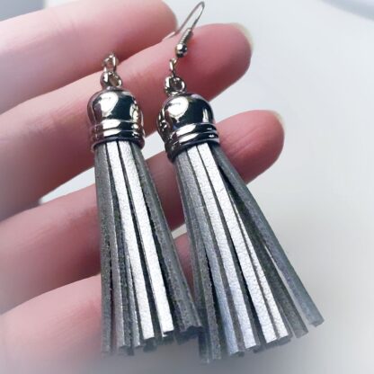 Steampunk BDSM jewelry fringe earrings submissive domina clothing