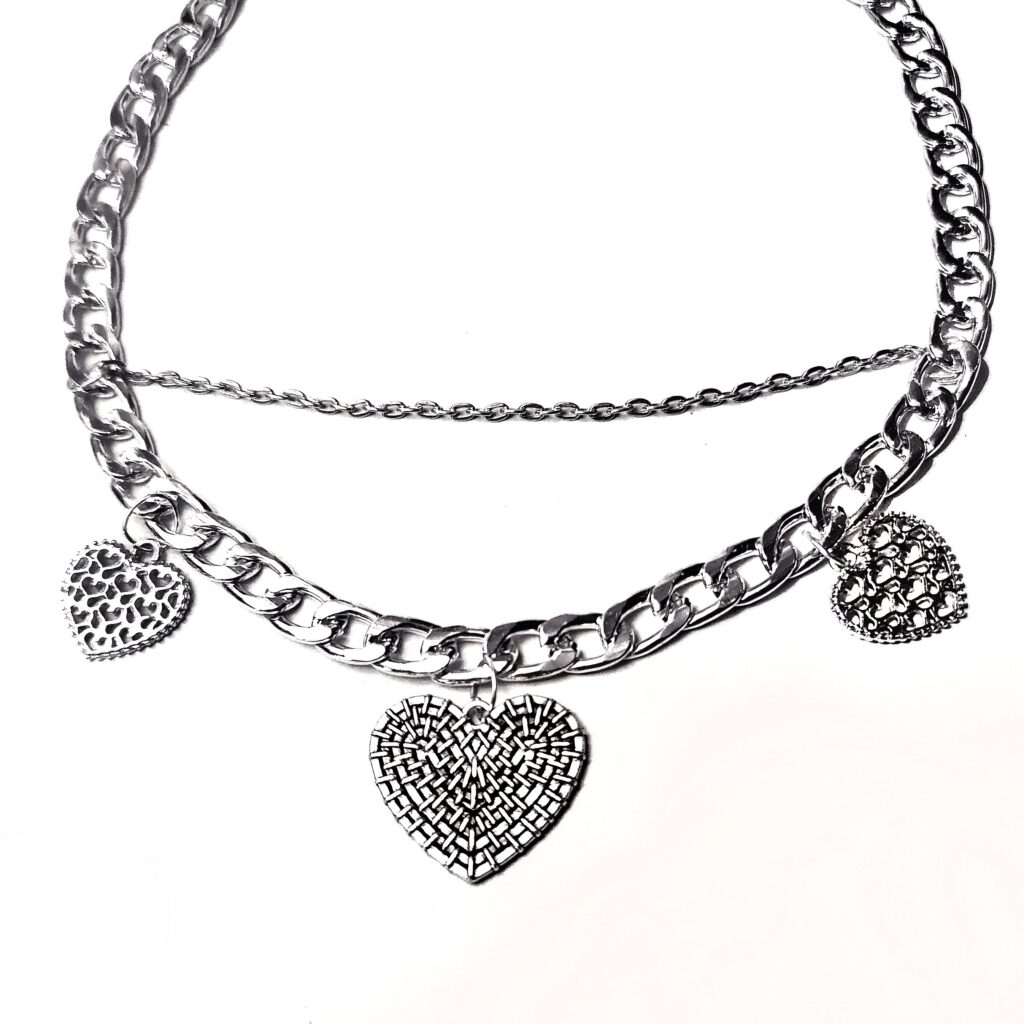 Steampunk BDSM jewelry submissive day collar chain necklace metal