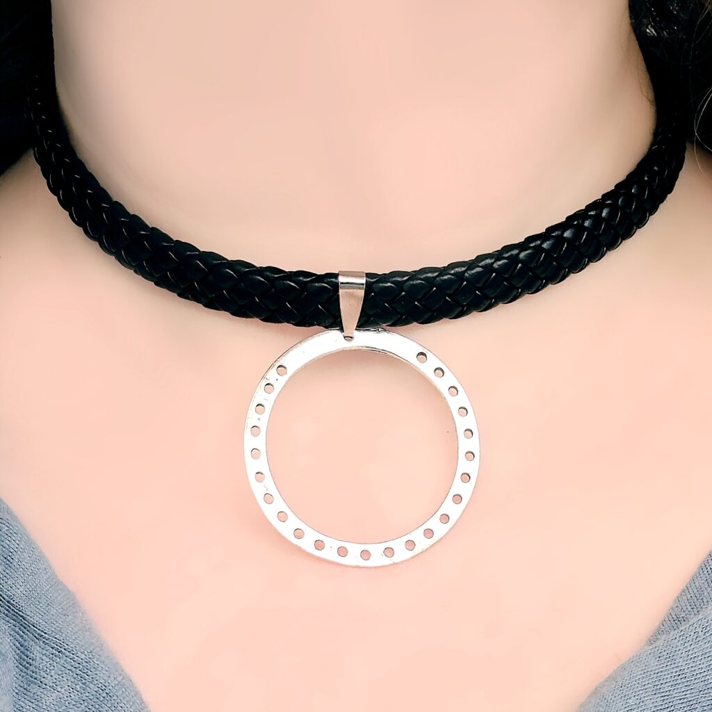 Стимпанк БДСМ украшения сабмиссив ошейник кожаный чокер натуральная ...