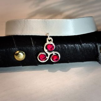 Steampunk BDSM jewelry symbol triskele bracelet